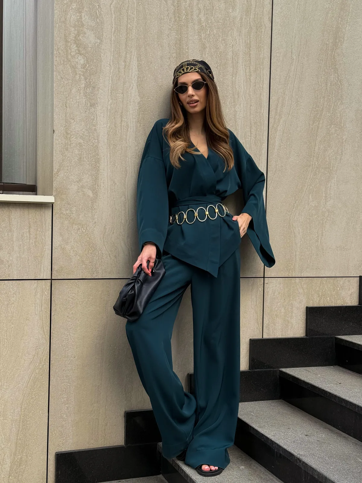 Silk kimono suit